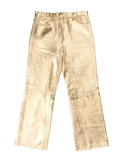 Pre-owned Sandro Straight Leg Pants W/ Tags In Neutrals