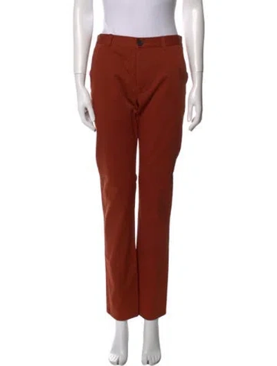 Pre-owned Sandro Straight Leg Pants W/ Tags In Orange