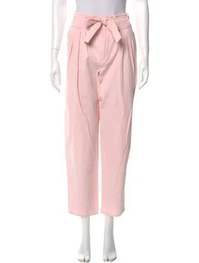 Pre-owned Sandro Straight Leg Pants W/ Tags In Pink