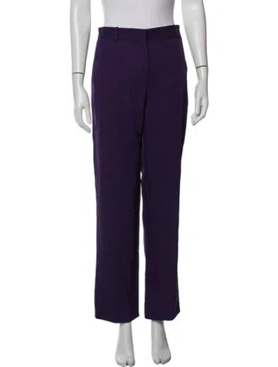 Pre-owned Sandro Straight Leg Pants W/ Tags In Purple