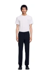 Sandro Tailored Straight-leg Trousers In Black