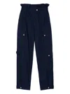 Sandro Straight-leg Trousers In Blue