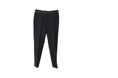 Sandro Straight Pants In Black Polyester