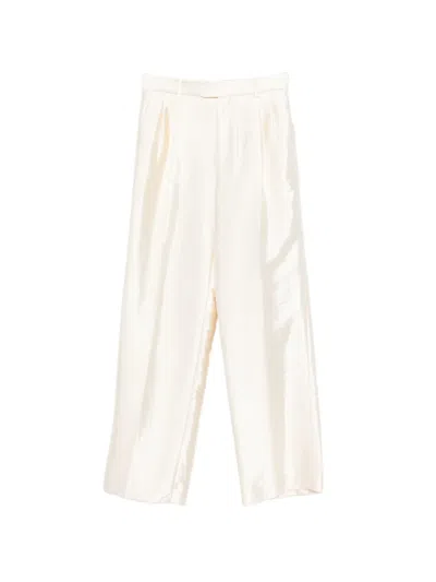 Sandro Straight Trousers In Neutral