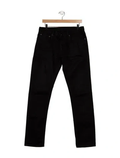 Pre-owned Sandro Straight-leg Jeans In Black