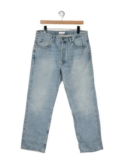 Pre-owned Sandro Straight-leg Jeans In Blue