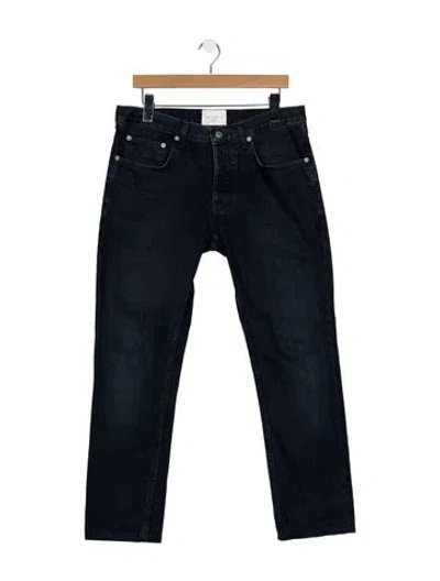 Pre-owned Sandro Straight-leg Jeans In Blue