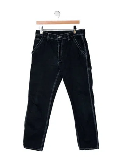 Pre-owned Sandro Straight-leg Jeans In Blue