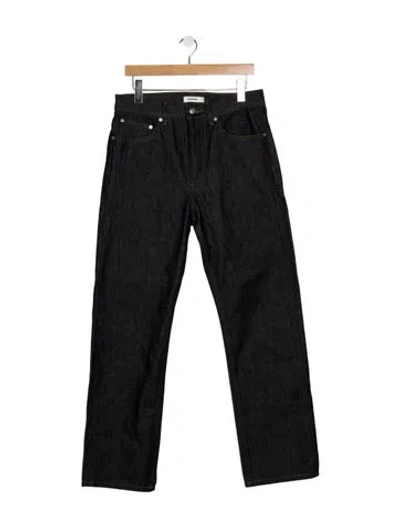 Pre-owned Sandro Straight-leg Jeans In Blue