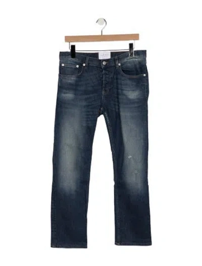 Pre-owned Sandro Straight-leg Jeans In Blue