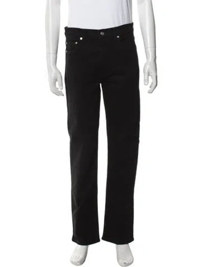 Pre-owned Sandro Straight-leg Jeans W/ Tags In Black