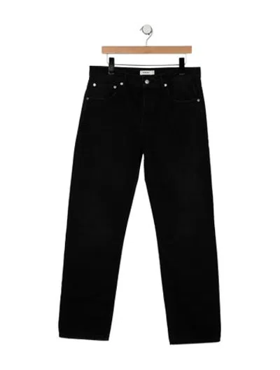 Pre-owned Sandro Straight-leg Jeans W/ Tags In Black