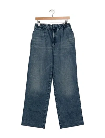 Pre-owned Sandro Straight-leg Jeans W/ Tags In Blue
