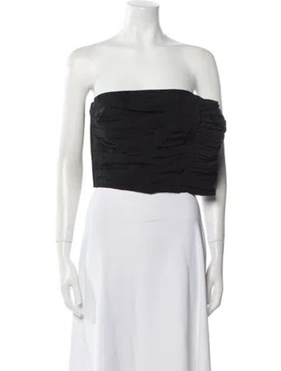 Pre-owned Sandro Strapless Crop Top In Multi