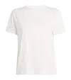 Sandro Stretch-cotton Monogram T-shirt In Beige