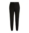 Sandro Stretch Jersey Trousers In Black