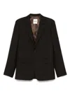 Sandro Stretch-wool Blazer In Brown