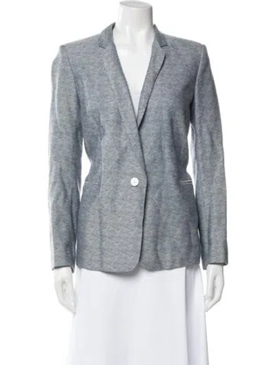 Pre-owned Sandro Striped Blazer In Blue