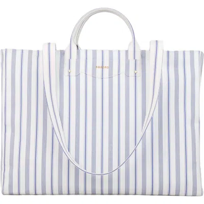 Sandro Striped Canvas Tote Bag