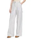 Sandro Striped Cargo Jeans In Blue In Blue