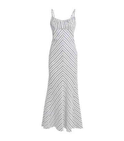 SANDRO STRIPED CARINIA MAXI DRESS