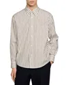 Sandro Striped Cotton Shirt In Multi