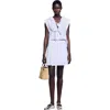 Sandro Striped Crop Top In White