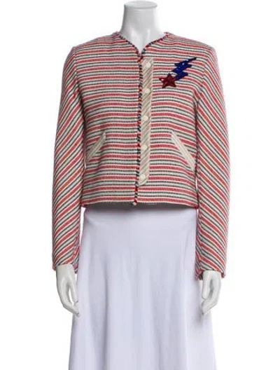 Pre-owned Sandro Striped Evening Jacket