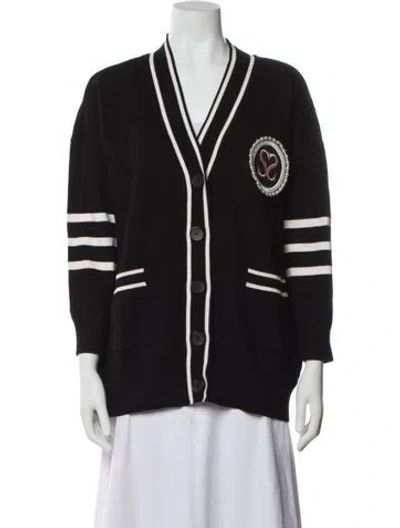 Pre-owned Sandro Striped Evening Jacket In Black