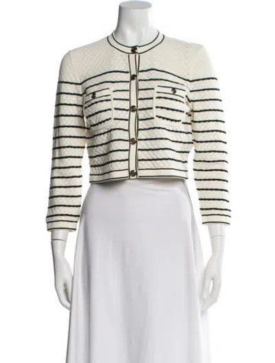 Pre-owned Sandro Striped Evening Jacket In Multi