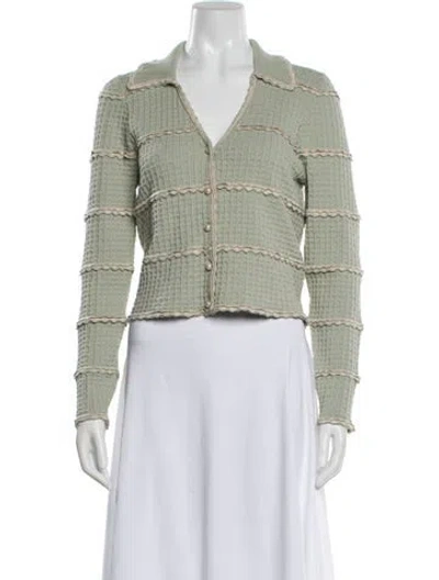 Pre-owned Sandro Striped Evening Jacket In Purple