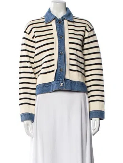 Pre-owned Sandro Striped Jacket