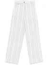 Sandro Striped Jeans In Blue