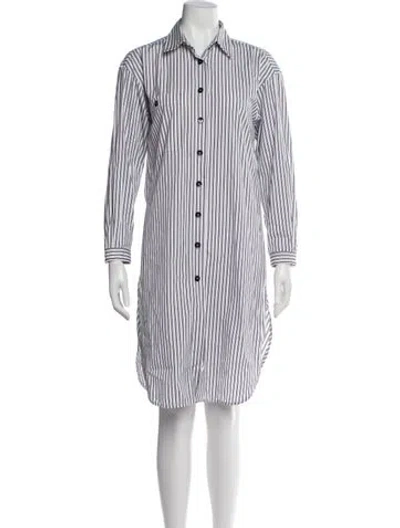 Pre-owned Sandro Striped Knee-length Dress In Multi