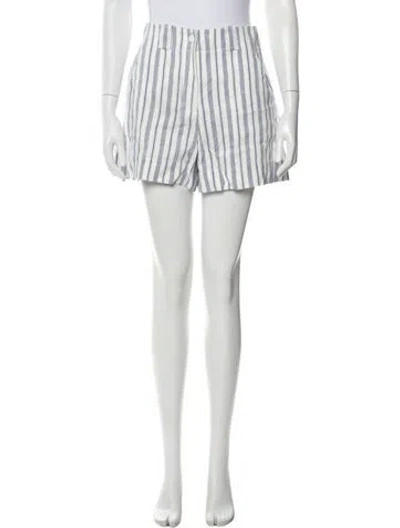 Pre-owned Sandro Striped Knee-length Shorts In White