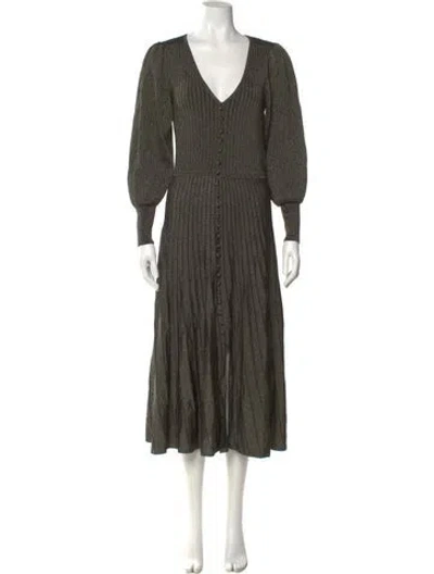 Pre-owned Sandro Striped Long Dress