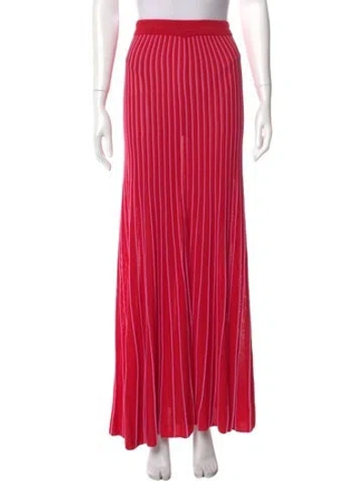 Pre-owned Sandro Striped Long Skirt In Multi