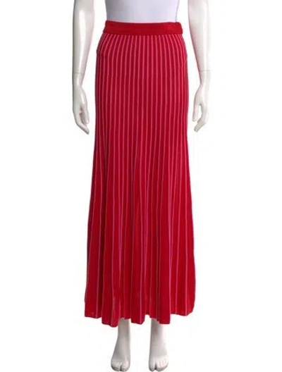 Pre-owned Sandro Striped Long Skirt In Multi