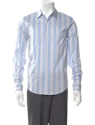 Pre-owned Sandro Striped Long Sleeve Shirt W/ Tags In Multi