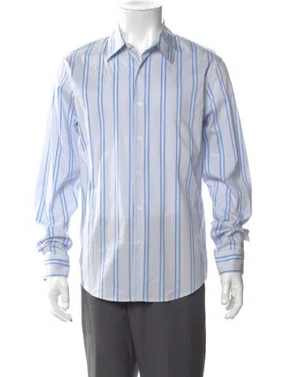 Pre-owned Sandro Striped Long Sleeve Shirt W/ Tags In Multi