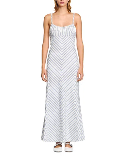 SANDRO STRIPED MAXI DRESS