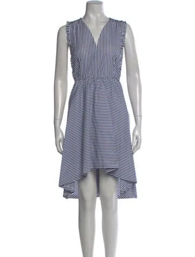 Pre-owned Sandro Striped Midi Length Dress In Multi