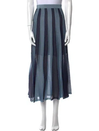 Pre-owned Sandro Striped Midi Length Skirt