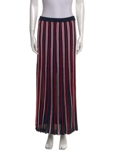 Pre-owned Sandro Striped Midi Length Skirt In Multi