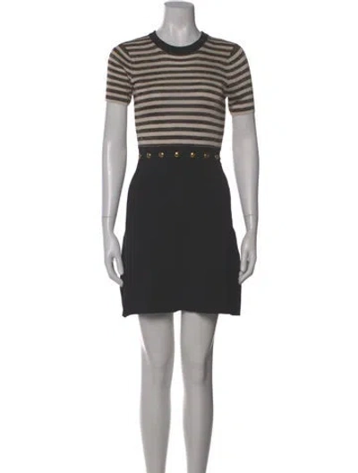 Pre-owned Sandro Striped Mini Dress