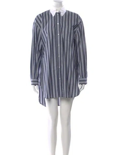 Pre-owned Sandro Striped Mini Dress In Multi