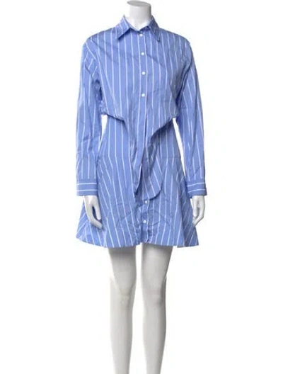 Pre-owned Sandro Striped Mini Dress In Multi