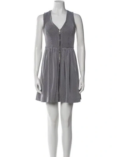 Pre-owned Sandro Striped Mini Dress In Multi