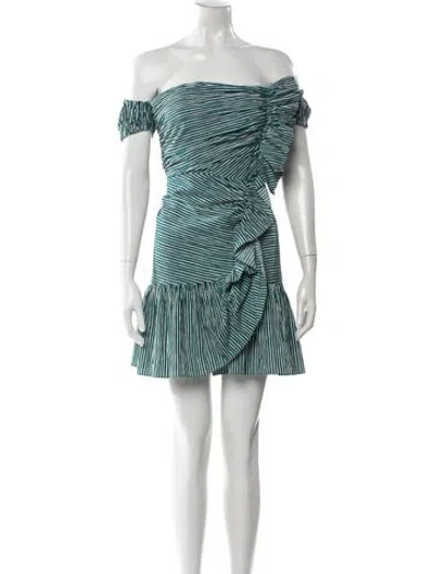 Pre-owned Sandro Striped Mini Dress In Multi