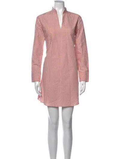 Pre-owned Sandro Striped Mini Dress In Multi